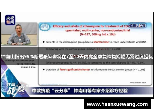 钟南山指出99%新冠感染者将在7至10天内完全康复恢复期短无需过度担忧